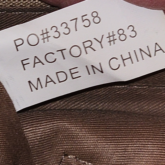 Adrienne Vittadini Taupe Vegan Leather Quilted Crossbody Tote Bag 14"X9"X5.5" - Picture 10 of 10